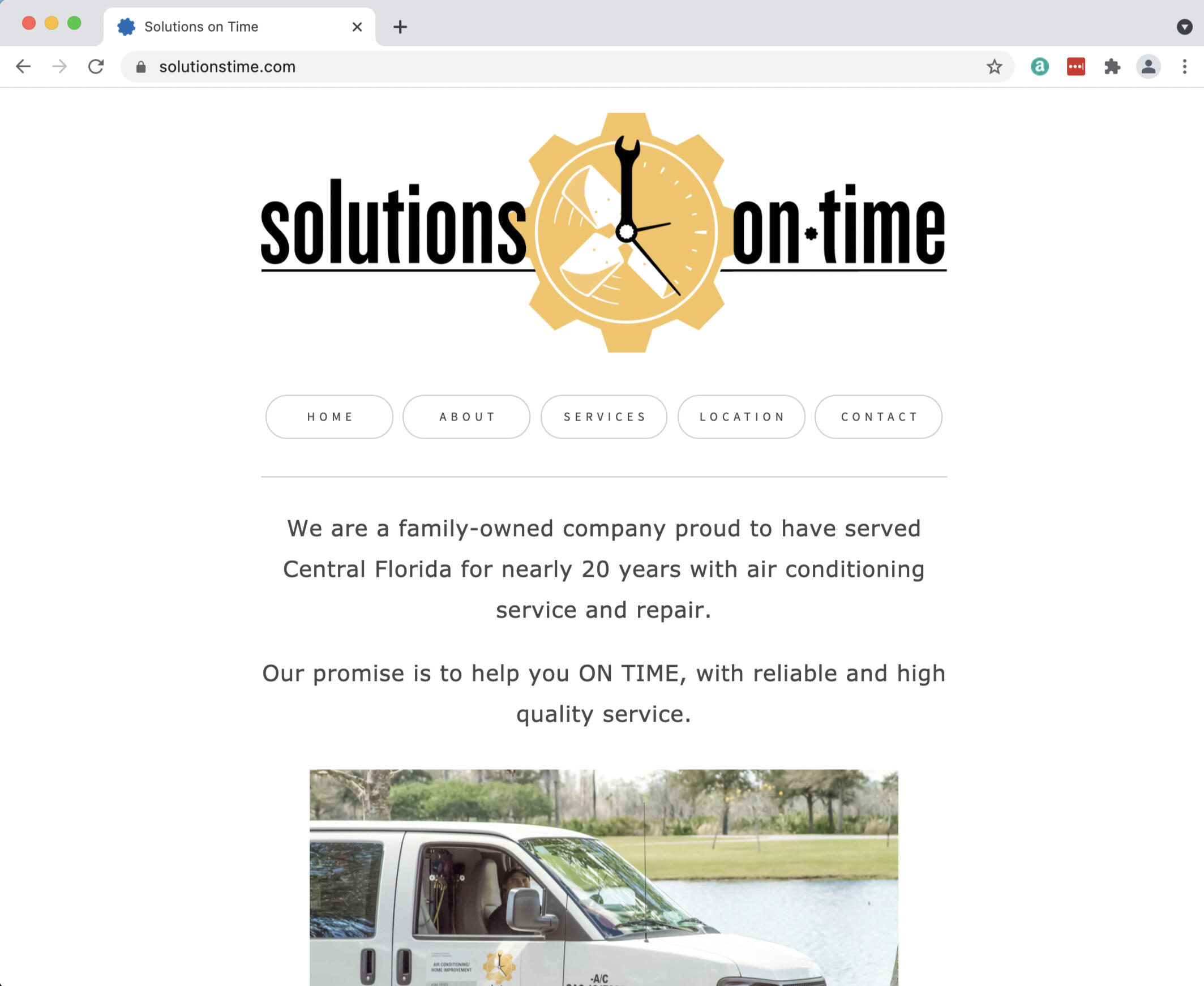 A mockup of the new website.